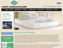 Tablet Screenshot of linen-wholesalers.com